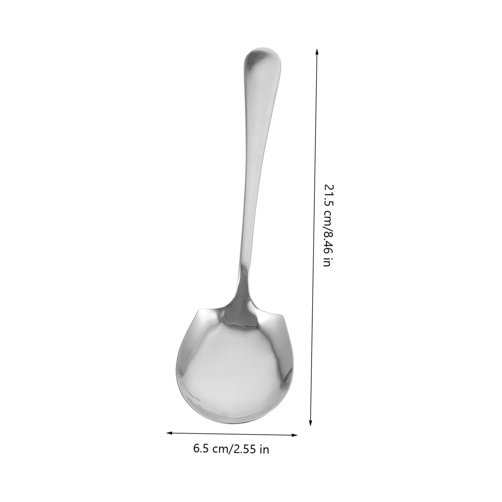 NAMOARLY Stainless Steel Male Soup Spoon and Shovel Set Large Serving Spoon for Buffet Kitchen Supplies