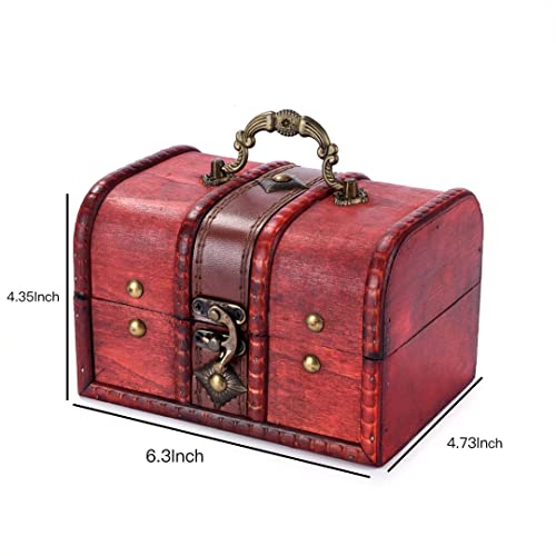 Treasure Chest Box Antique Decorative Storage Jewelry Display Organizer Keepsake Box Home Decorative Box Case For Storage Trinket Ring Earring #TOP6
