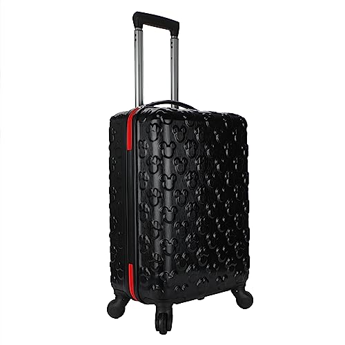 Bioworld Mickey Mouse 21 Molded Carry-On Luggage Mickey and Minnie Heads Hardside Rolling Luggage2