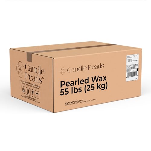 LOVA Candle Pearls Pearled Sand Wax for Candle Making - 55 LBS - Palm Wax - Beaded Candle - Wedding Decorations for Ceremony Outside - Wedding Decor Candles, PW-55LBS