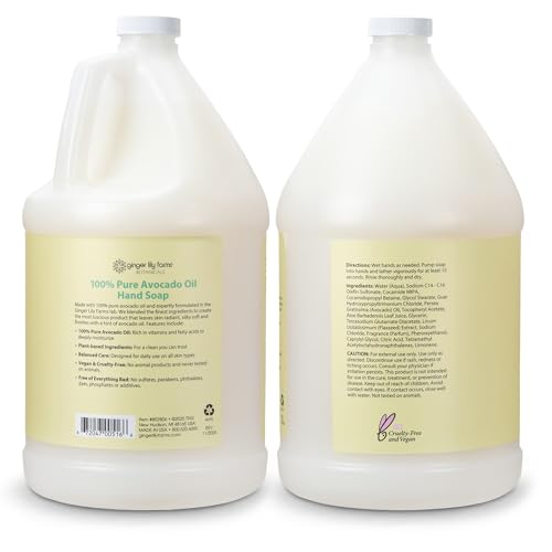Image of Ginger Lily Farms 100% Pure Avocado Oil Hand Soap, 128oz /4pk