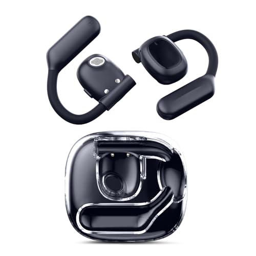 NEOQOQO Open Ear Headphones, 80H Playtime, Hi-Fi Audio, ENC Mic, IPX5 Waterproof