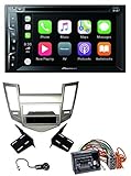 Apple CarPlay; WebLink; Waze Ja. (über Apple CarPlay); DAB+; Digital-Radio-Zertifizierungszeichen (Digital Tick Mark); Bluetooth; Spotify; Dual Camera Input; Multicolor-Beleuchtung; Navigationssystem integrierbar Ja. (über Apple CarPlay/AVIC-F260-2, separat erhältlich); FM Radio; CD/DVD-Player; DVD-Regionalcode 2; USB-Eingang 1; Camera Input 2; Bildschirmgröße 6,2-Zoll; Anpassbare Tasten- und Displaybeleuchtung; Dual Zone Entertainment; Einbautyp 2-DIN