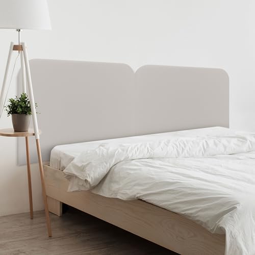 DHOME Cabecero Tapizado Liso Curvo Polipiel