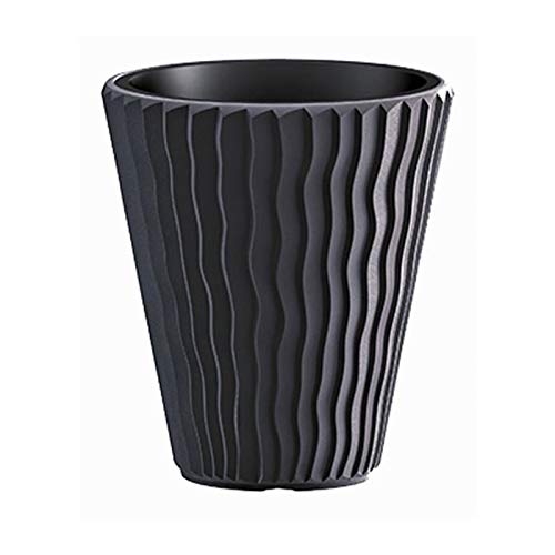 Flowerpot Mod. Sandy 350. Measure 34.5 x 38.5 cm, Anthracite, 35 cms