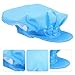 IDEANATEGRATE Anti-Static Breathable Work Beanie for Factory Men and Women Elastic Dust Cap Hair Net for Kitchen Cooking Polyester Fiber Protective Hat for Industrial and Catering Use Sky-Blue
