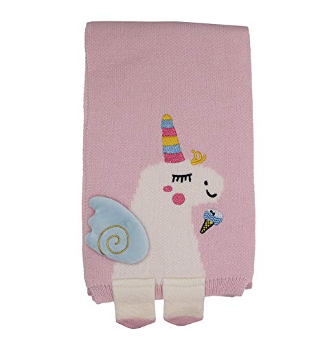 Newfancy Kids Girls Boys Winter Cute Unicorn Scarf Shawl Warm Soft Cozy Fashion Knit Neck Warmer Scarfs Toddler, Pink, One_Size #TOP2