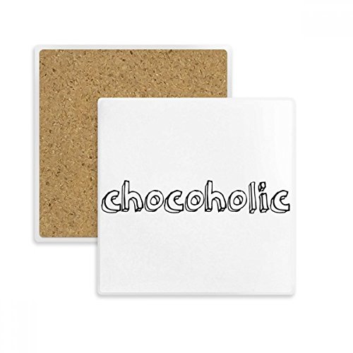 Chocoholic dessous de verre absorbant pour table basse et bureau moderne - 2