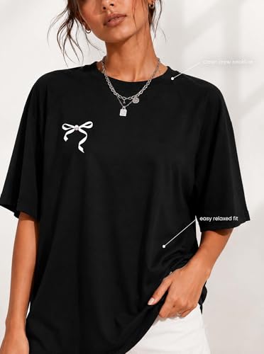 Image of Remidoo Oversized Graphic Tshirts for Women Casual Loose Fit Short Sleeve Tee