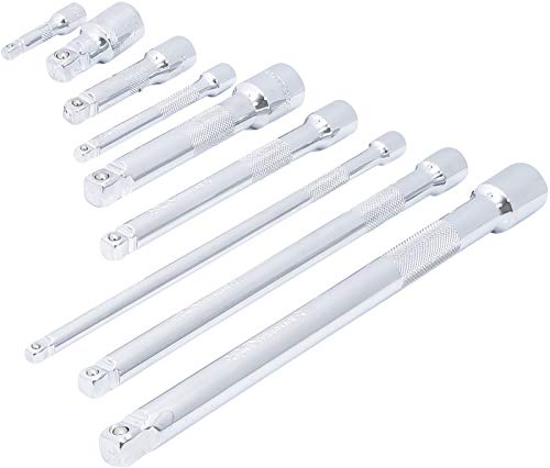 BGS Diy 6113 | Kippverlängerungs-Satz | 6,3 mm (1/4') / 10 mm (3/8') / 12,5 mm (1/2') | 9-tlg.