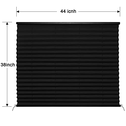 Image of NOVINO RV Blinds Shades for Camper Window,RV Pleated Shades Camper Blinds for Travel Trailers Motorhome Motor Coach-44 W x 38 inch L