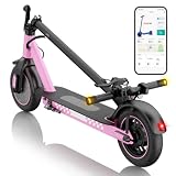 ApexSurge Monopattino Elettrico per Adulti – Velocità Massima 25 KM/H, Motore 350W, Pneumatici Solidi 10'', Autonomia Massima 35KM, Doppio Freno, APP, Pieghevole e Carico Massimo 120 KG