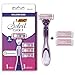 BIC Soleil Click 5 Women's 5-Blade Disposable Razor, 1 Handle and 3 Cartridges