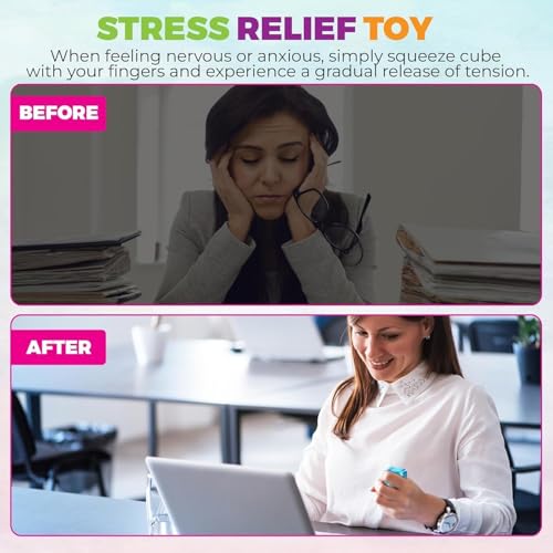 Image of Stress Ball Squishy Toy, Snowflake Ice Cube Slow Rise Sensory Fidget Ball for Kids & Adults, Soft Squeeze Anxiety Relief Toy for Hand Exercise, Desk Accessory, Classroom, Home(5 cm)