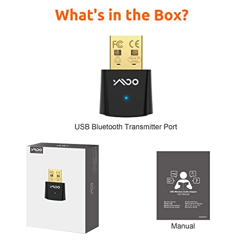 Ymoo Usb Bluetooth 5.3 Audio Adapter For 2 Wireless Headphones,Aptx-Ll Low Latency Support (Less Than 36 Ms), Bluetooth Transmitter For Audio Transmission To Ps5/Ps4/Airplane/Pc, Plug & Play #TOP6