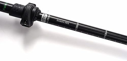 Miniatura 5 de Bastones de senderismo ligeros y plegables para equipo de mochilero, 1 bastón para senderismo, aluminio 7075 con bolsa de almacenamiento