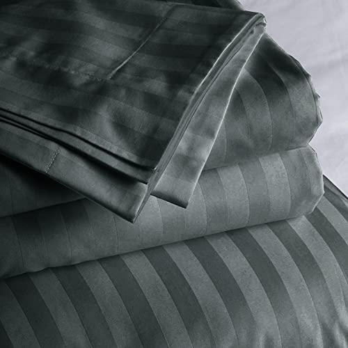 Parure de lit satin anthracite pour transformer votre chambre en suite - 8
