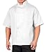 White Lightweight Short Sleeve Chef Coat, XL