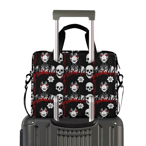 Maletín de portátil de 15.6" antichoque para evitar arañazos con estampado de calavera 3