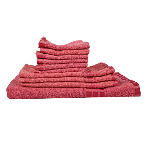 Juego de toallas de baño de algodón de tacto suave, conjunto de 10 toallas de mano y cara