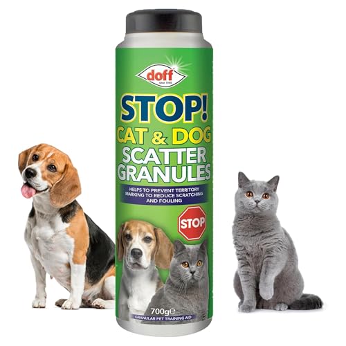 Doff Cat & Dog Scatter Granules 700g Outdoor Pet Repellent for Cats & Dogs Helps Prevent Fouling Digging & Scratching Garden Deterrent for Lawn Patio Paths & Plants Pest Repellent