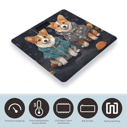 Báscula digital para baño con plataforma de cristal templado miniatura 3