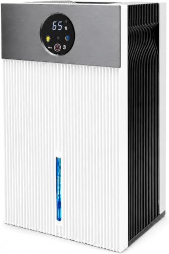 Phynix除湿機 小型 衣類乾燥補助 湿気対策 省エネ設計 デジタル湿度表示 タッチ操作 部屋干しじょしつき 除湿器 自動停止機能付き 静音設計 コンパクト 寝室 クローゼット 脱衣所 部屋干し 梅雨対策 日本語説明書 PSE認証済