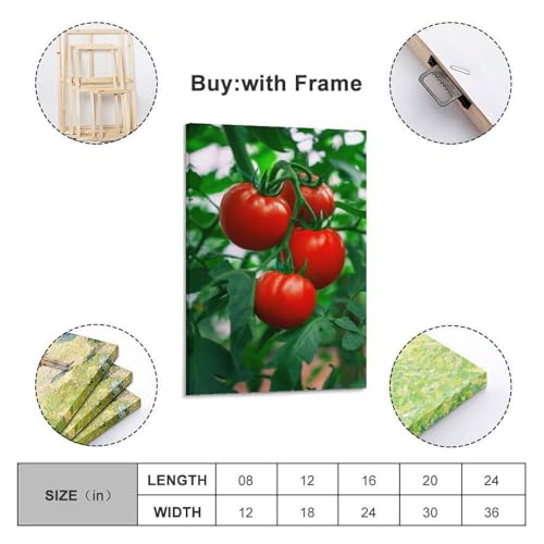 Affiche de tomates rouges sur vigne ZHOUKEG mur vide - 2
