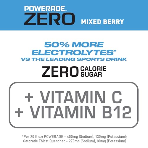 Image of POWERADE ZERO Mixed Berry, 20 fl oz, 8 Pack