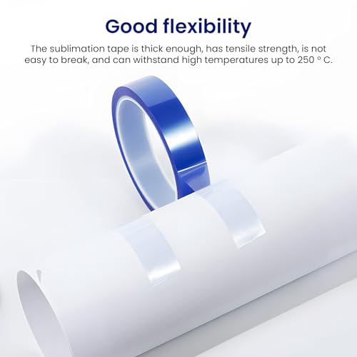 ONEBOOM 2 Rollen Hitzebeständiges Klebeband,20mm*33m Kapton Tape,hochtemperaturbeständig Klebeband Hitzebeständig,für HVAC,Trocknerentlüftungsschlauch,Abgasrohre,Metallreparatur-Farbe Blau