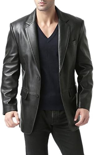 BGSD Men Richard Classic Leather Blazer Sport Coat Jacket (Also available in Big and Tall and Short)