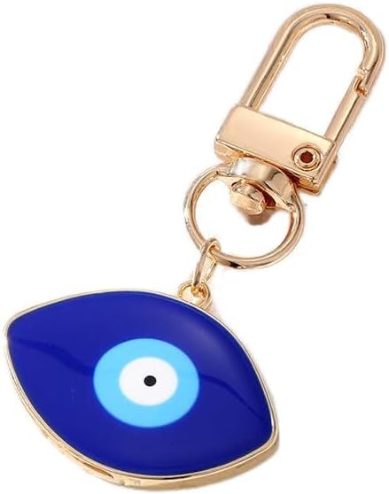 MyfavoriteKGolden Evil Eye Cute Keychain Good Luck Key Chain for Women Protection Charms Car Keys Holder Key Holder for Men and Women