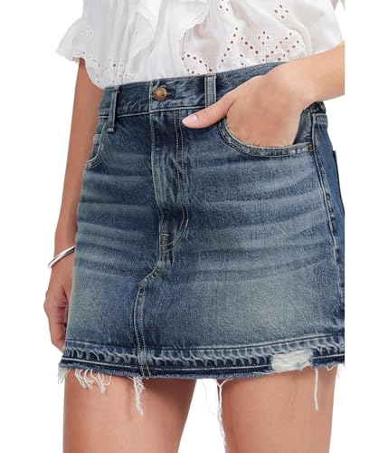 Madewell Womens 5 Pocket Postage Stamp Denim Mini in Croswell4