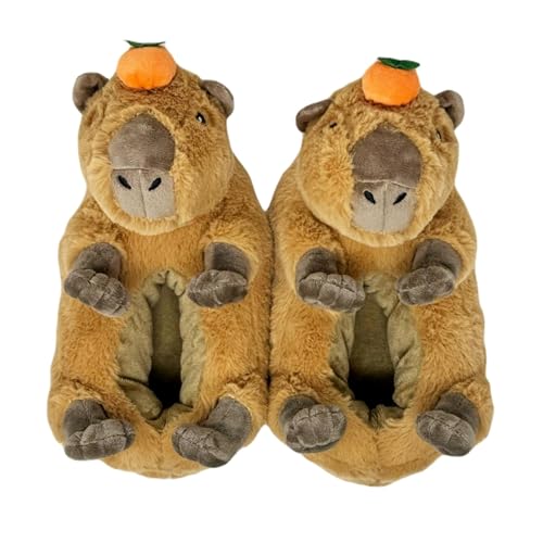 Image of Kids Animal Slippers, Soft Fuzzy Cozy House Shoes