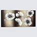 Wieco Art The Memory Large Abstract Floral Oil Paintings on Canvas Wall Art for Living Room Bedroom Home Decorations Modern 100% Hand Painted Gallery Wrapped Contemporary Brown Flowers Artwork