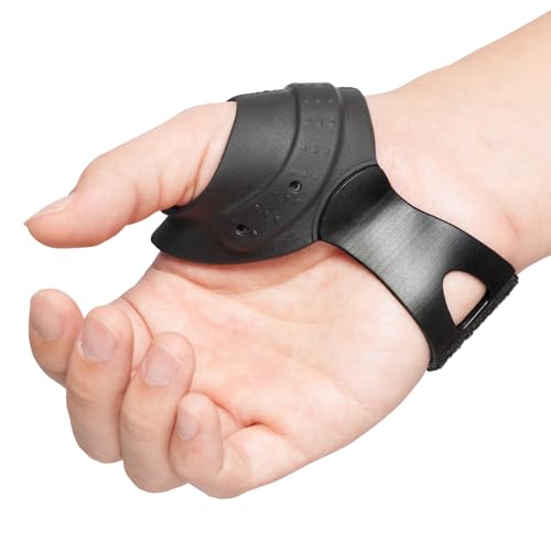 Velpeau Flexible CMC Thumb Brace - Durable Rubber Thumb Splint for Arthritis Pain and Support Comfort Cool Thumb CMC Restriction Splint Thumb Stabilizer for CMC Joint for Women and Men (Right Hand - M)