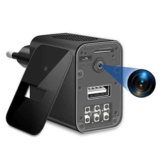Cámara Espía USB, Igzyz Cámara Espía Oculta 1080P con Visión Nocturna, Mini Cámara de Vigilancia Compacta con Detección de Movimiento para Hogar, Oficina y Tienda (Sin WiFi)