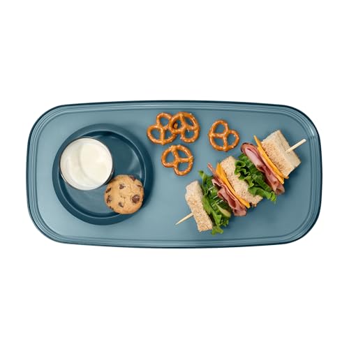 madesmart dipware Small Serving Plate, Stackable & Removable Dip Bowl for Salsa, Queso, Salad, Olives, Dishwasher & Microwave Safe, Multipurpose Plate & Bowl, Midnight by madesmart - Image 6