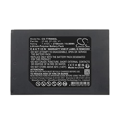 Image of 2700mAh Replacement Battery for Triplett 8060 CamView Elite Video Test CamView IP Pro 8W Camera Teste 37-100 V1 37-68 (7.4V)