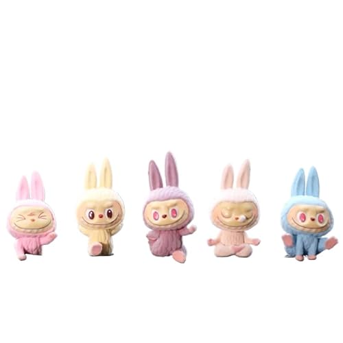 Car Interior Ornaments, Display Screen Ornaments, Center Console, car Computer, TV, Cartoon, Yoga Cloth, Interior Figurines, 4.5 * 3cm*5 Pieces