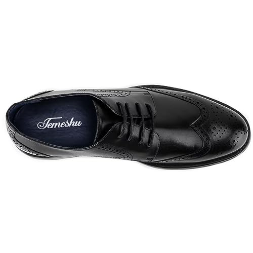 Men Wingtip Oxford Shoes Formal Classic Lace-up Dress Shoes DS204