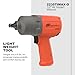 Ingersoll Rand 2235TIMAX-O 1/2" Air Impact Wrench, 1350 ft-lb Torque, Titanium Hammercase, Friction Ring Retainer, Pistol, Orange