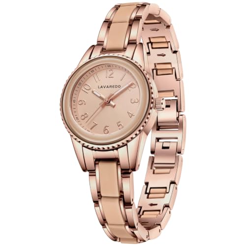 Timever Armbanduhr Damen Wasserdicht Quarzuhr Analog Uhr Edelstahlarmband