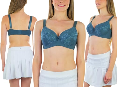 Image of ToBeInStyle Women's Pack of 6 Classic Style Underwire Supportive Padded Bras