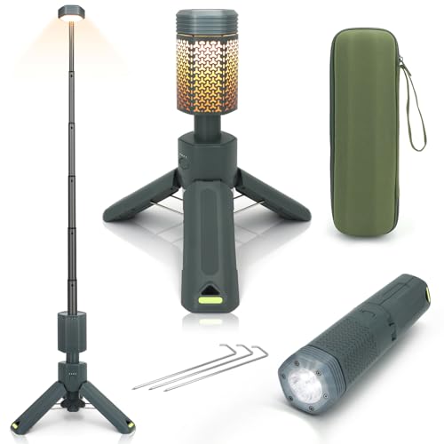 Telescopic Camping Lights,Portable Camping Lantern with Storage Bag,10500mAh Rechargeable Outdoor...