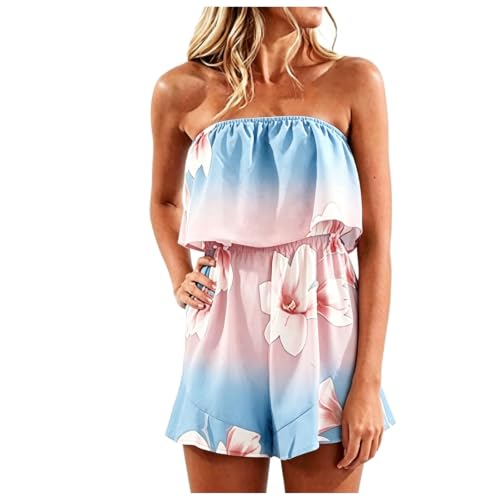 Mono corto sin tirantes para mujer, la prenda ligera ideal para tus vacaciones de verano