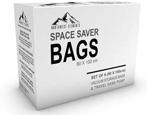 Northwest Elements Space Saver Vacuum Storage Bags - Great Value - Five Year Warranty - Who Else is Offering You This Kind of Warranty? (32" X 40")