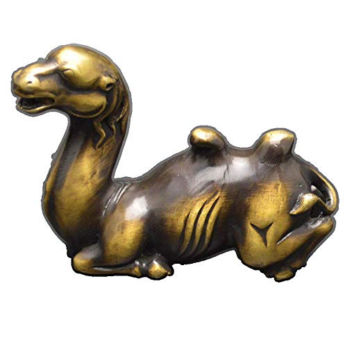 Chameau en cuivre pur sculpte votre rangement stylo sur étagère