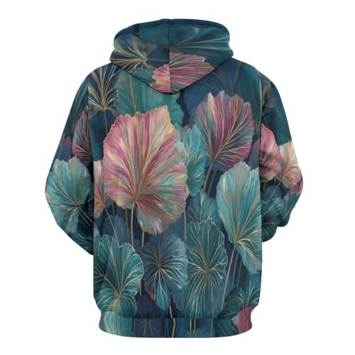 Veste décontractée feuilles peintes 3D de qualité esthétique supérieure - 4