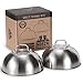 Burger Glocke Set – Burgerglocke Edelstahl 304, Grillglocke, Schmelzglocke, Grill Glocke, Burger Haube, Grill Deckel für BBQ & Smash Burger, zertifiziert für Lebensmittelkontakt, 10 Jahre Garantie